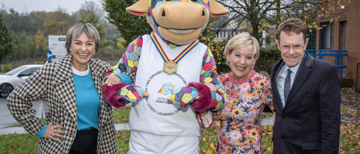 Perry the bull mascot for Commonwealth Games Birmingham